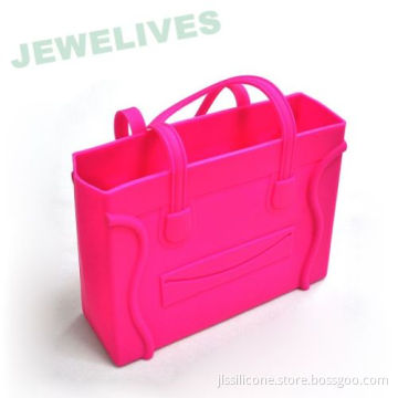 Lfgb Silicone Lady Hand Bag In Square 